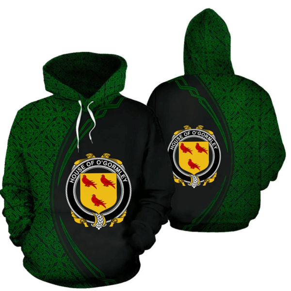 Ireland Hoodie - House of O'GORMLEY Irish Family Crest Hoodie - Celtic Circle Style