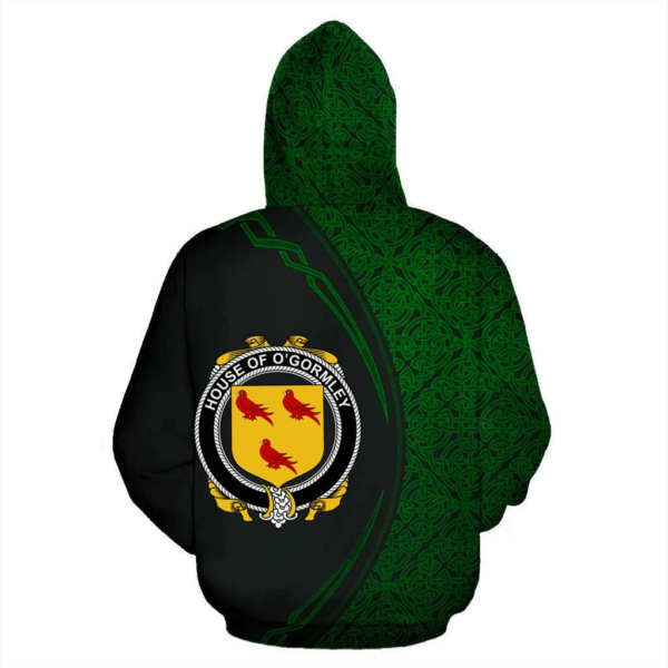 Ireland Hoodie - House of O'GORMLEY Irish Family Crest Hoodie - Celtic Circle Style - Image 3