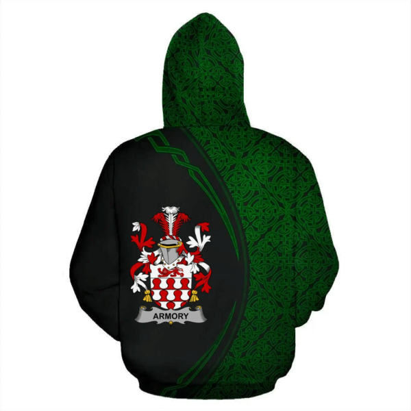 Ireland Hoodie - Armory Irish Family Crest Hoodie - Celtic Circle Style - Image 3