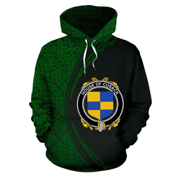 Ireland Hoodie - House of CUSACK Irish Family Crest Hoodie - Celtic Circle Style - Image 2