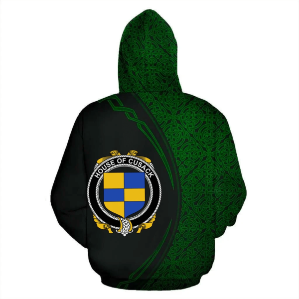 Ireland Hoodie - House of CUSACK Irish Family Crest Hoodie - Celtic Circle Style - Image 3