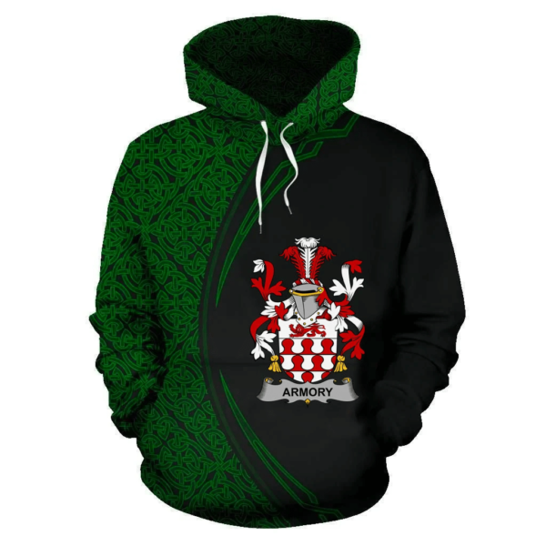 Ireland Hoodie - Armory Irish Family Crest Hoodie - Celtic Circle Style - Image 2