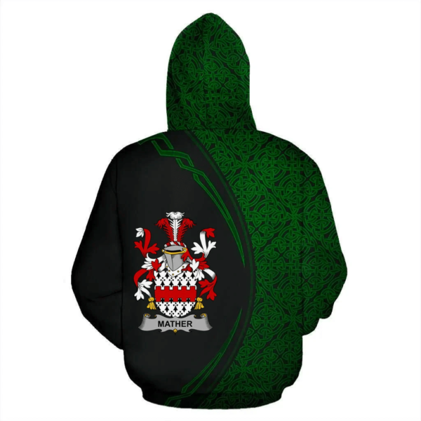 Ireland Hoodie - Mather or Mathers Irish Family Crest Hoodie - Celtic Circle Style - Image 3