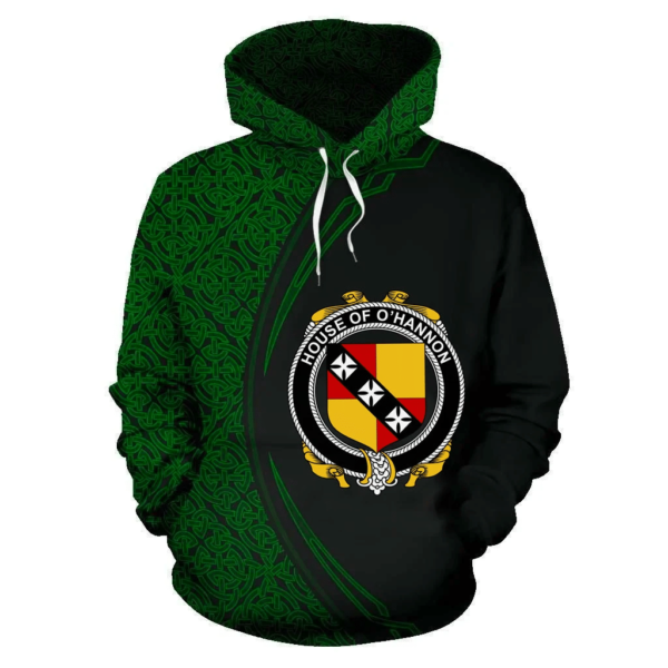 Ireland Hoodie - House of O'HANNON Irish Family Crest Hoodie - Celtic Circle Style - Image 2