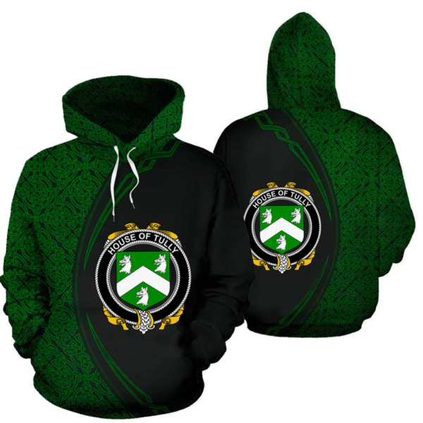 Ireland Hoodie - House of TULLY (MACATILLA)) Irish Family Crest Hoodie - Celtic Circle Style