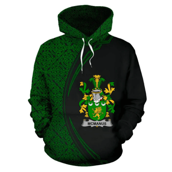 Ireland Hoodie - McManus Irish Family Crest Hoodie - Celtic Circle Style - Image 2