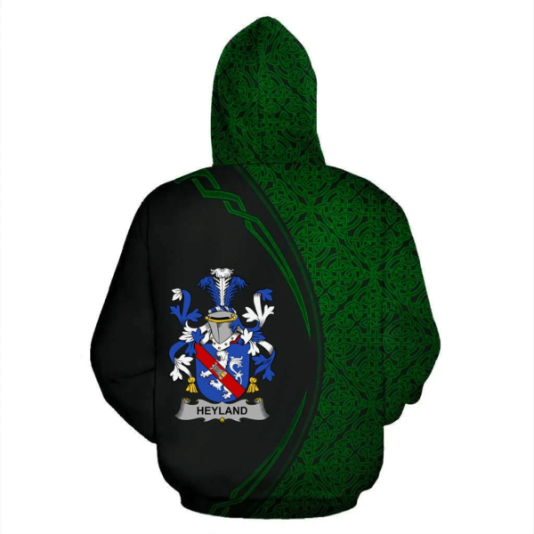 Ireland Hoodie - Heyland Irish Family Crest Hoodie - Celtic Circle Style - Image 3