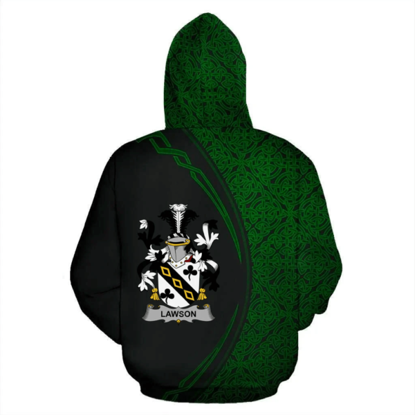 Ireland Hoodie - Lawson Irish Family Crest Hoodie - Celtic Circle Style - Image 3