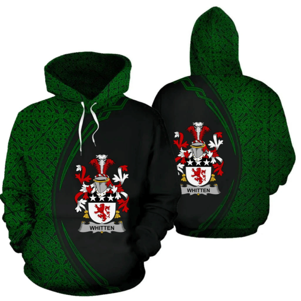 Ireland Hoodie - Whitten Irish Family Crest Hoodie - Celtic Circle Style