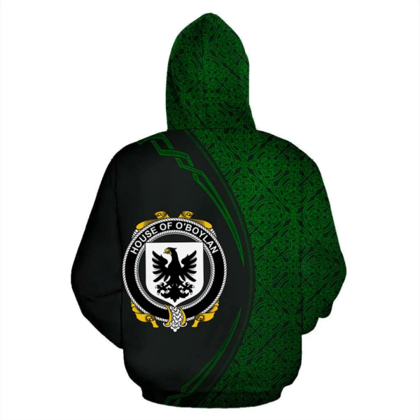 Ireland Hoodie - House of O'BOYLAND Irish Family Crest Hoodie - Celtic Circle Style - Image 3