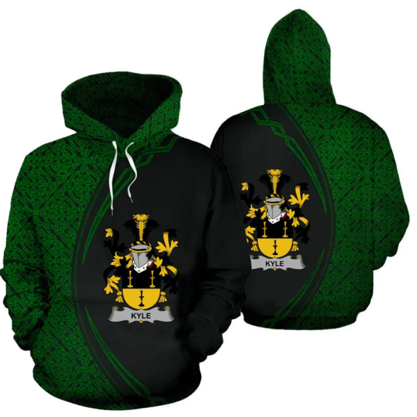 Ireland Hoodie - Kyle Irish Family Crest Hoodie - Celtic Circle Style