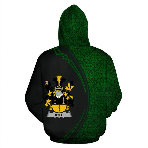 Ireland Hoodie - Kyle Irish Family Crest Hoodie - Celtic Circle Style - Image 3