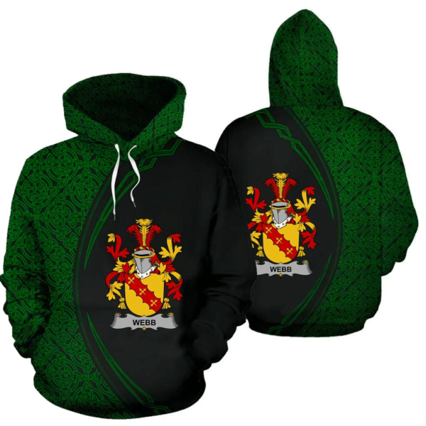 Ireland Hoodie - Webb Irish Family Crest Hoodie - Celtic Circle Style