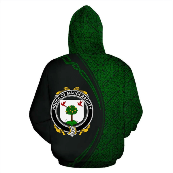 Ireland Hoodie - House of MACGERAGHTY Irish Family Crest Hoodie - Celtic Circle Style - Image 3