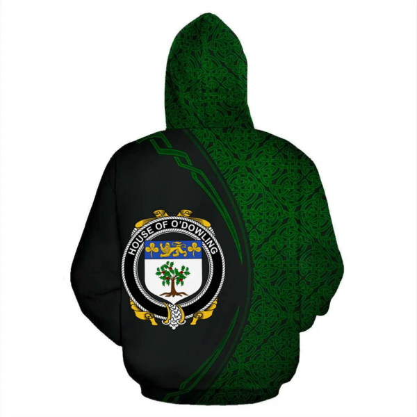 Ireland Hoodie - House of O'DOWLING Irish Family Crest Hoodie - Celtic Circle Style - Image 3