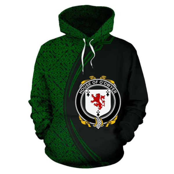 Ireland Hoodie - House of O'DWYER Irish Family Crest Hoodie - Celtic Circle Style - Image 2