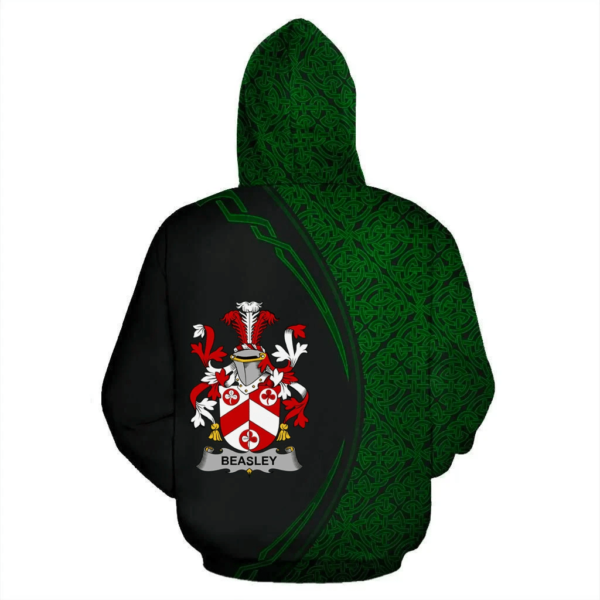 Ireland Hoodie - Beasley Irish Family Crest Hoodie - Celtic Circle Style - Image 3