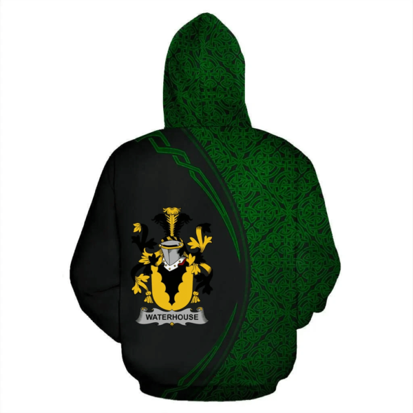 Ireland Hoodie - Waterhouse Irish Family Crest Hoodie - Celtic Circle Style - Image 3