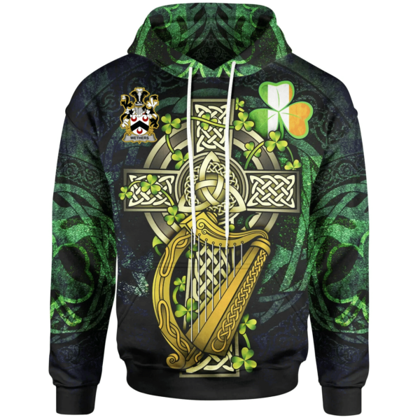 Ireland Hoodie - Wethers Ireland with Celtic Cross