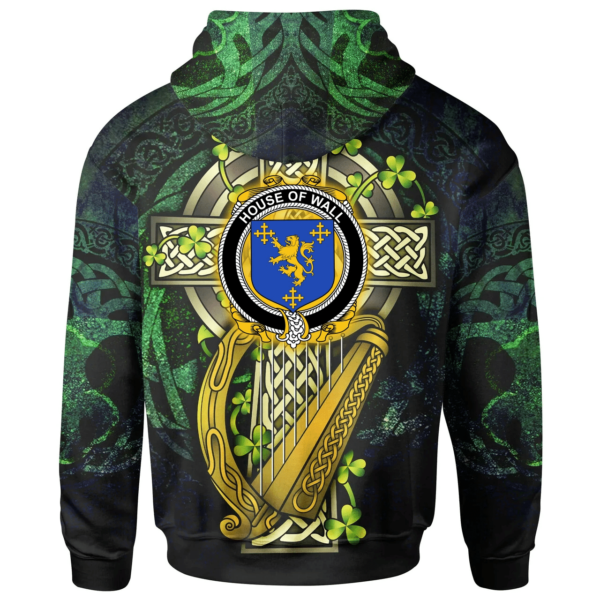 Ireland Hoodie - House of WALL Ireland with Celtic Cross - Image 2