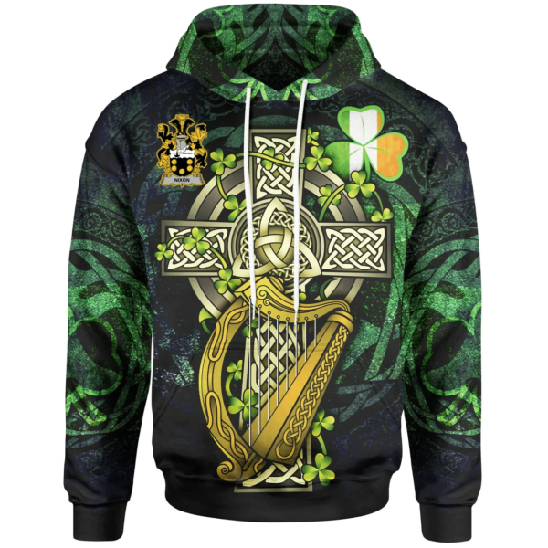 Ireland Hoodie - Nixon Ireland with Celtic Cross