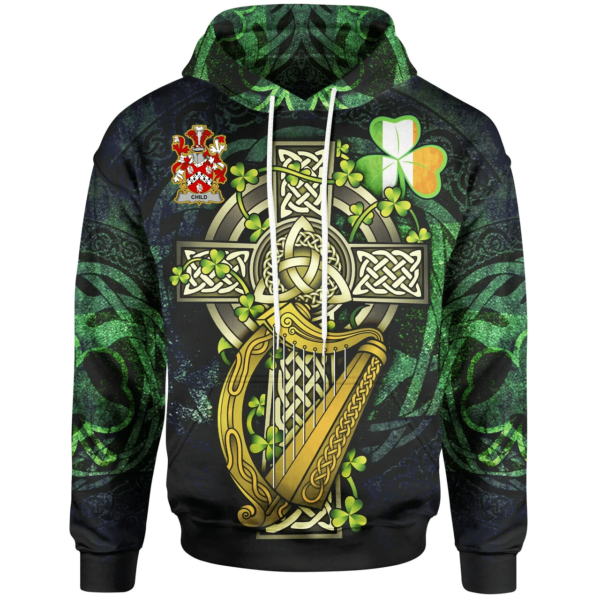 Ireland Hoodie - Child Ireland with Celtic Cross