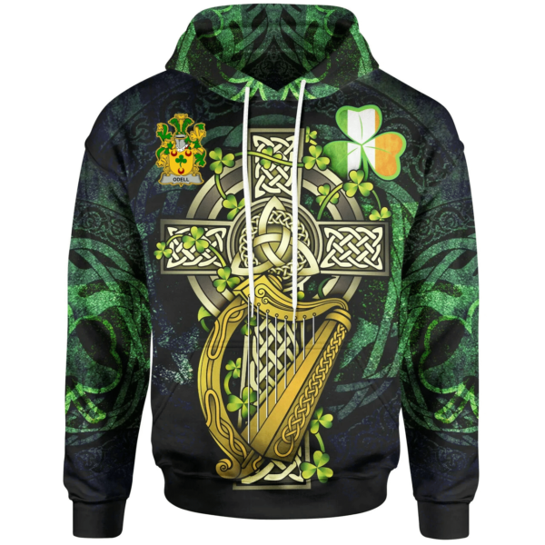 Ireland Hoodie - Odell Ireland with Celtic Cross