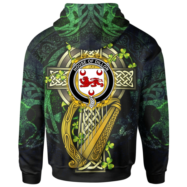 Ireland Hoodie - House of DILLON Ireland with Celtic Cross - Image 2