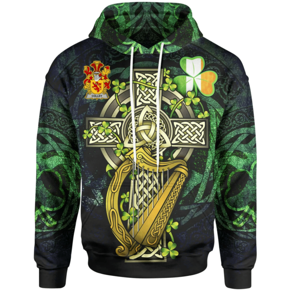 Ireland Hoodie - Colley or McColley Ireland with Celtic Cross