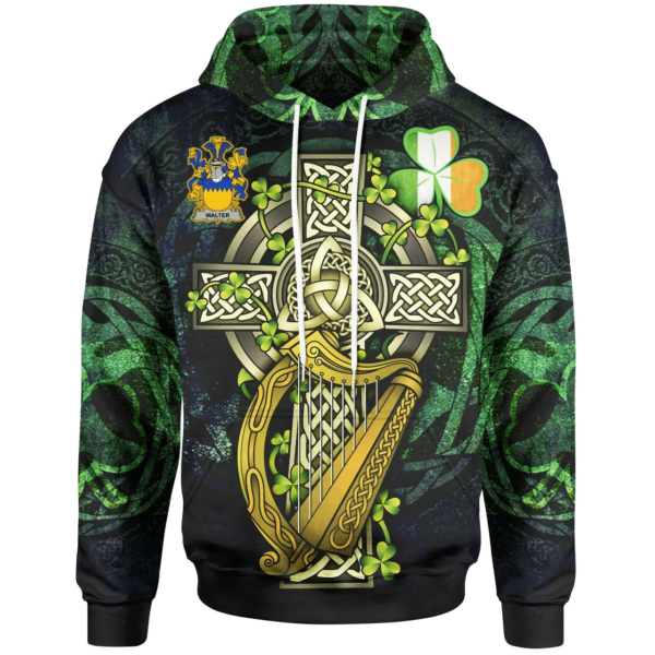 Ireland Hoodie - Walter Ireland with Celtic Cross