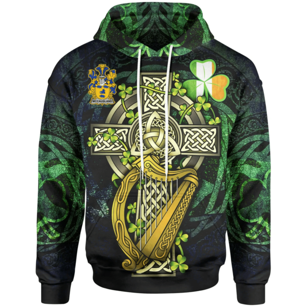 Ireland Hoodie - McCausland Ireland with Celtic Cross