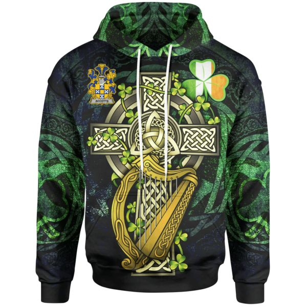 Ireland Hoodie - Accotts Ireland with Celtic Cross