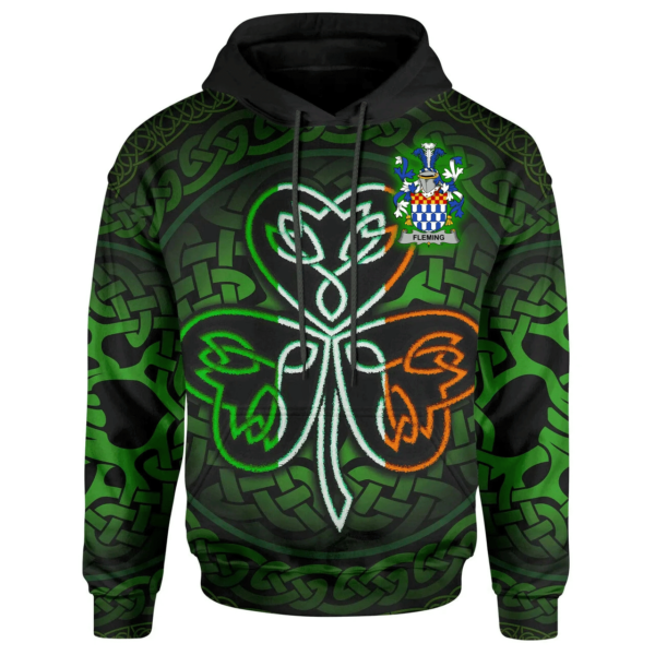 Ireland Hoodie - Fleming Irish Celtic Shamrock