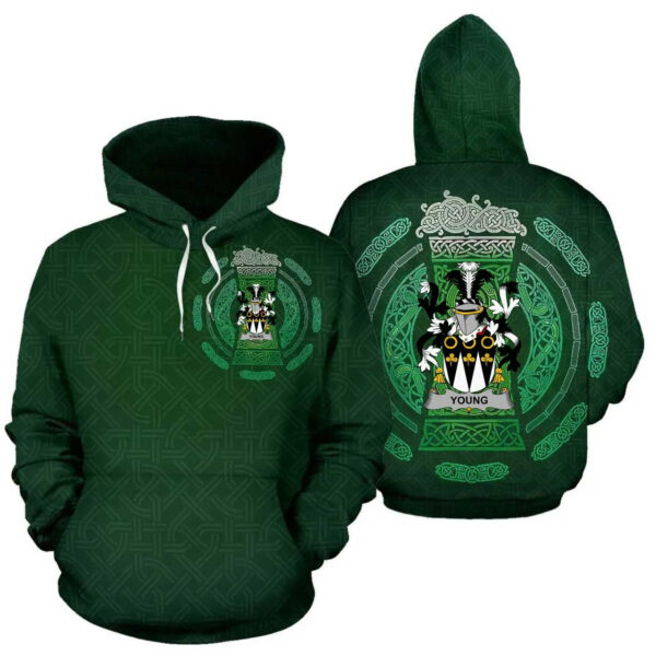 Ireland Hoodie - Young Irish Family Crest Hoodie - Celtic Beer