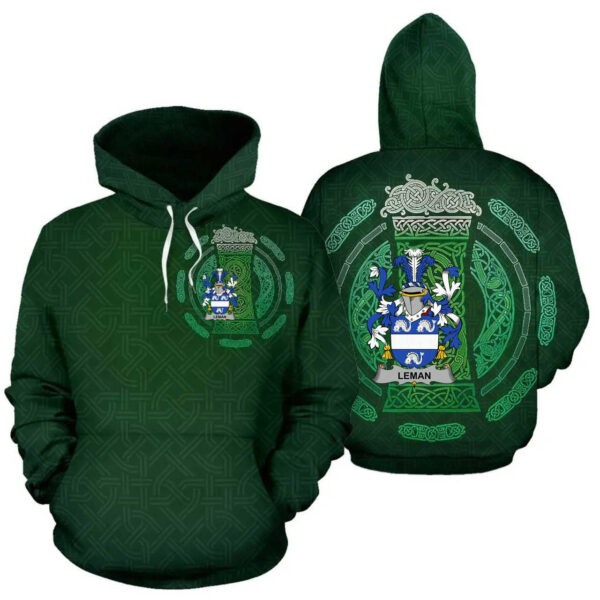 Ireland Hoodie - Leman or Lemon Irish Family Crest Hoodie - Celtic Beer