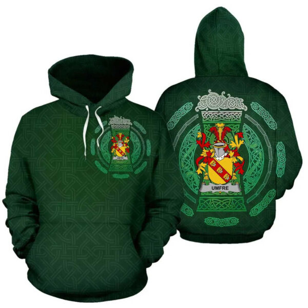 Ireland Hoodie - Umfre Irish Family Crest Hoodie - Celtic Beer