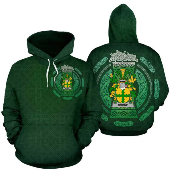 Ireland Hoodie - Noone or O'Noone Irish Family Crest Hoodie - Celtic Beer