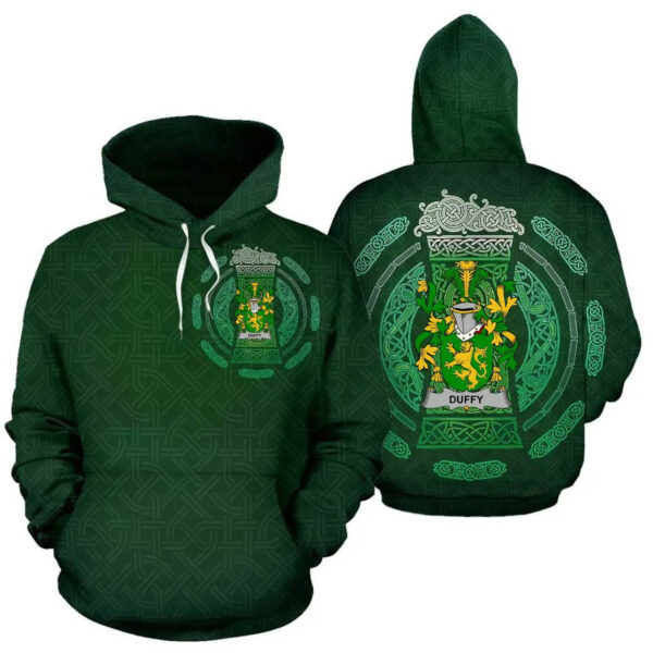 Ireland Hoodie - Duffy or O'Duffy Irish Family Crest Hoodie - Celtic Beer