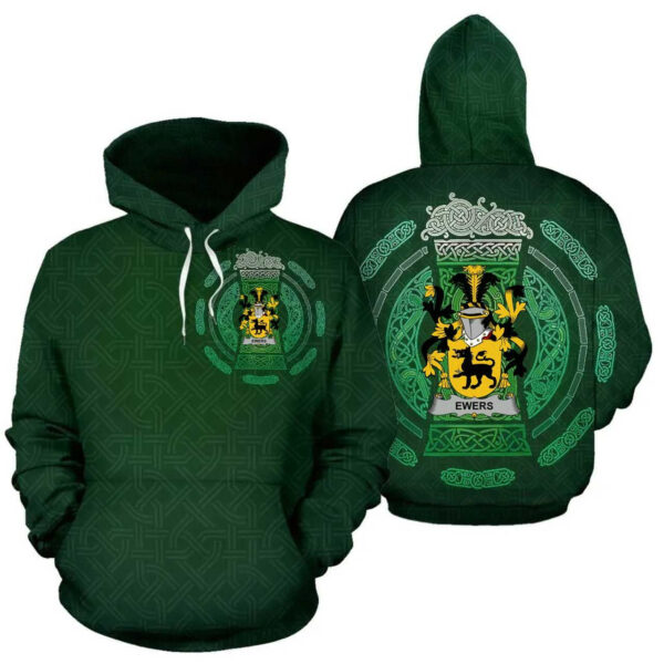 Ireland Hoodie - Ewing Irish Family Crest Hoodie - Celtic Beer