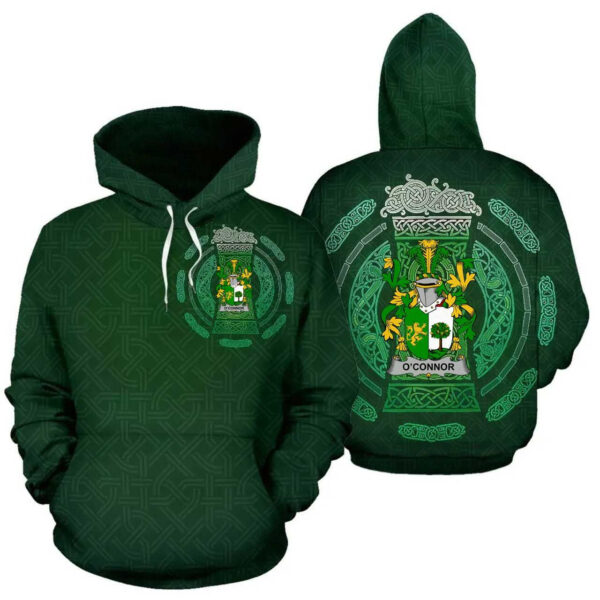 Ireland Hoodie - Connor or O'Connor (Sligo) Irish Family Crest Hoodie - Celtic Beer