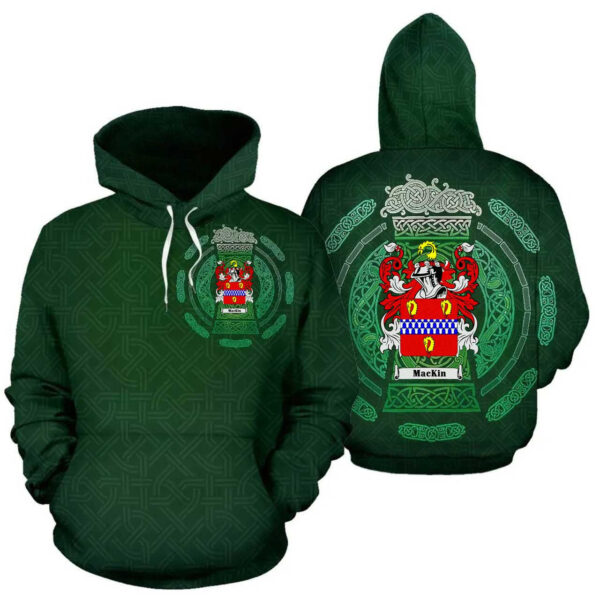 Ireland Hoodie - Mackin Irish Family Crest Hoodie - Celtic Beer