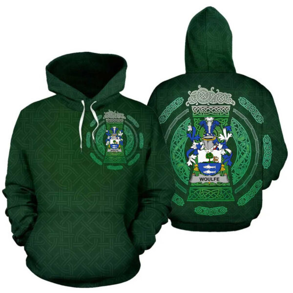 Ireland Hoodie - Woulfe Irish Family Crest Hoodie - Celtic Beer