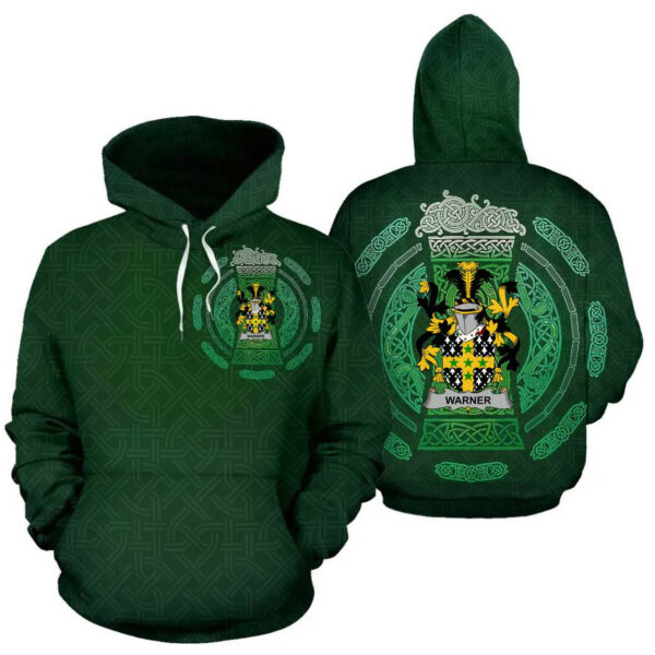 Ireland Hoodie - Warner Irish Family Crest Hoodie - Celtic Beer