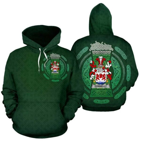 Ireland Hoodie - Donnelly or O'Donnelly Irish Family Crest Hoodie - Celtic Beer