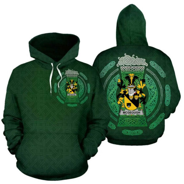 Ireland Hoodie - McGeough or McGough Irish Family Crest Hoodie - Celtic Beer