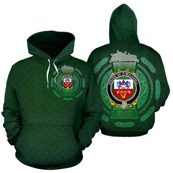 Ireland Hoodie - House of O'MULVIHILL Irish Family Crest Hoodie - Celtic Beer