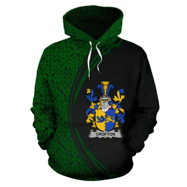 Ireland Hoodie - Crofton Irish Family Crest Hoodie - Celtic Circle Style - Image 2