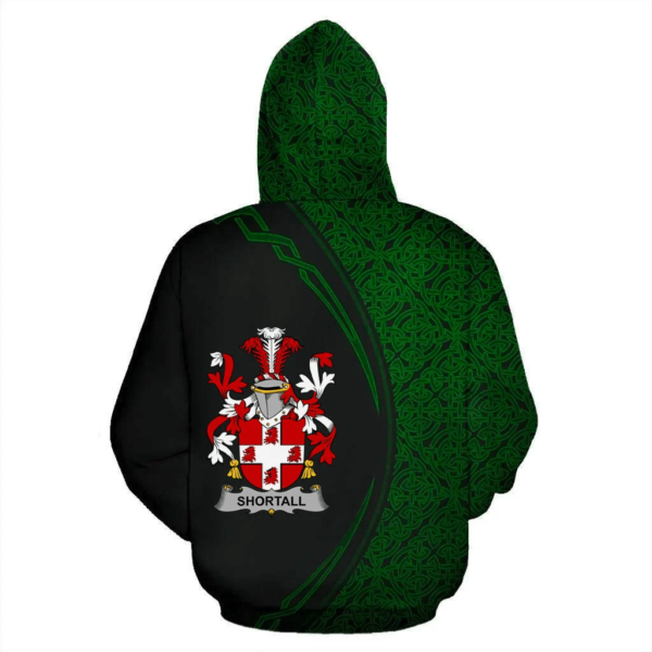 Ireland Hoodie - Shortall Irish Family Crest Hoodie - Celtic Circle Style - Image 3