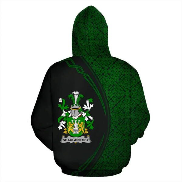 Ireland Hoodie - Shaughnessy or O'Shaughnessy Irish Family Crest Hoodie - Celtic Circle Style - Image 3