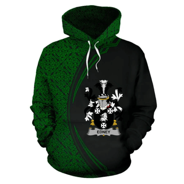 Ireland Hoodie - Edney Irish Family Crest Hoodie - Celtic Circle Style - Image 2